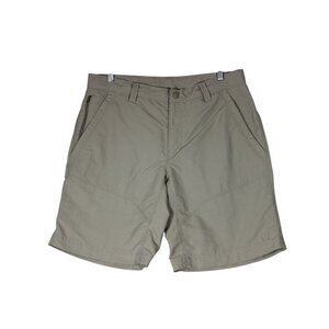 The North‎ Face men's khaki 10" outdoor hiking fishing cargo shorts 36